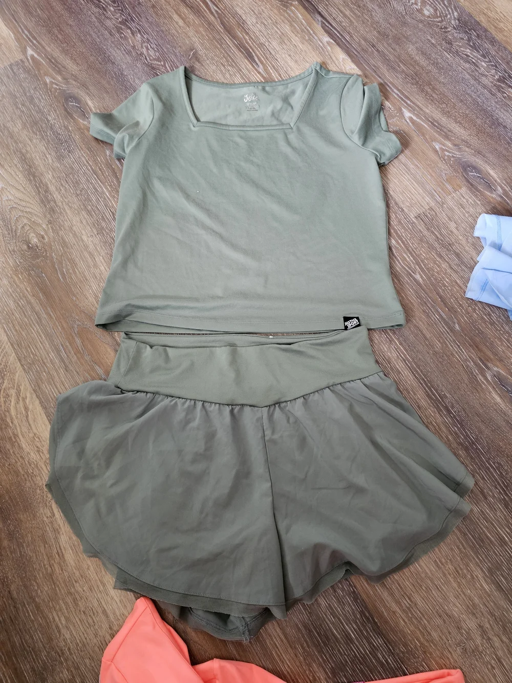 Justice Kids Matching Sets Bundle - Olive, Coral, Light Blue